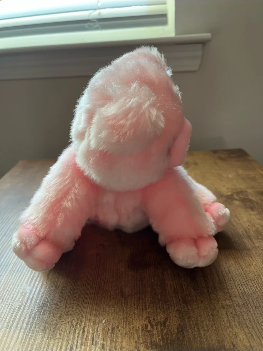 Vintage Soft Pink Pig Plush Toy SKM brand Sitting Stuffed animal cuddly